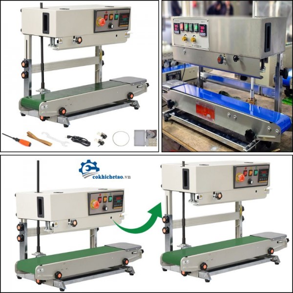 Máy hàn miệng túi liên tục| Máy hàn miệng túi đứng FR900 rẻ